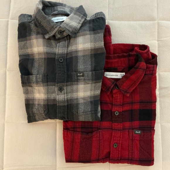 Abercrombie Kids Flannel Button Down Bundle of 2 - Picture 5 of 7